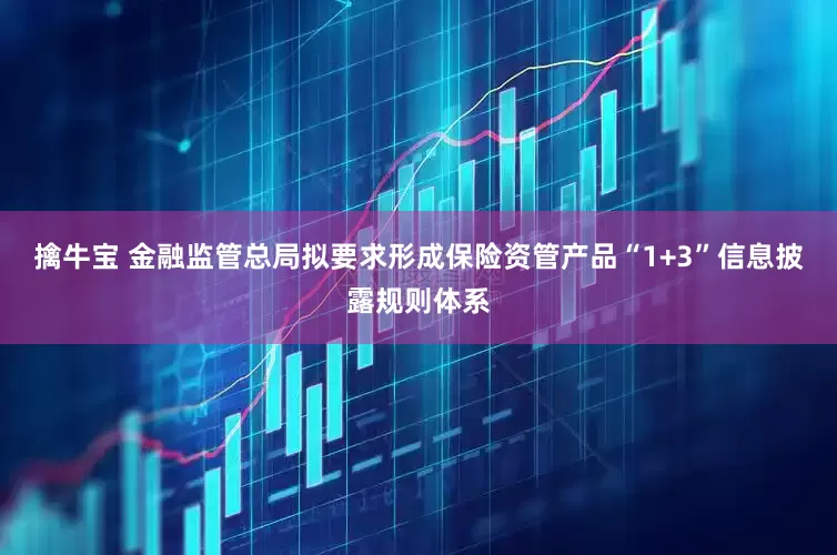 擒牛宝 金融监管总局拟要求形成保险资管产品“1+3”信息披露规则体系