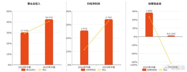 宏泰配资 绿联科技: 2025年中报净利润为2.75亿元